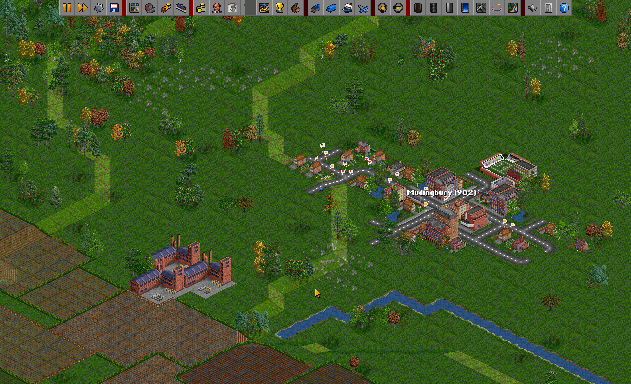 Spielwelt der OpenTTD Marcel Edition / Game world of the OpenTTD Marcel Edition